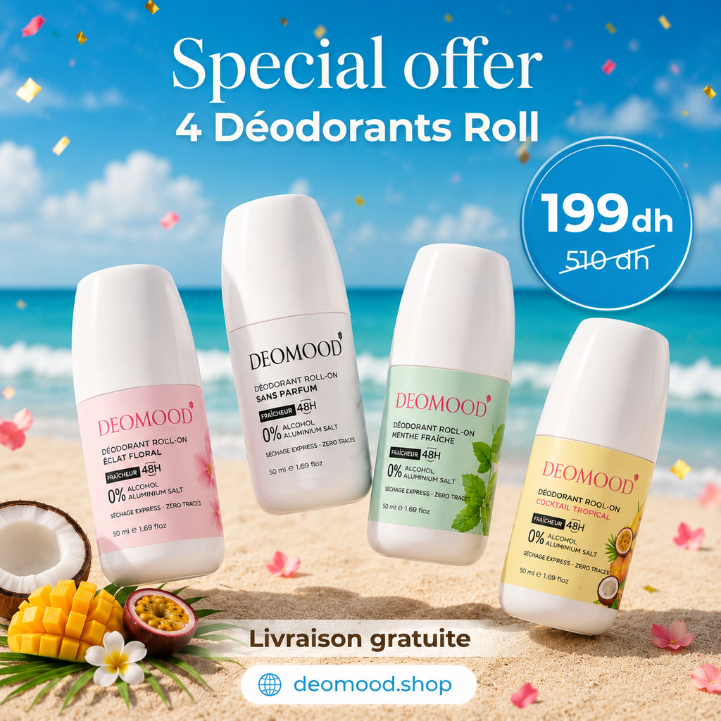 Pack 4 Déodorants Deomood